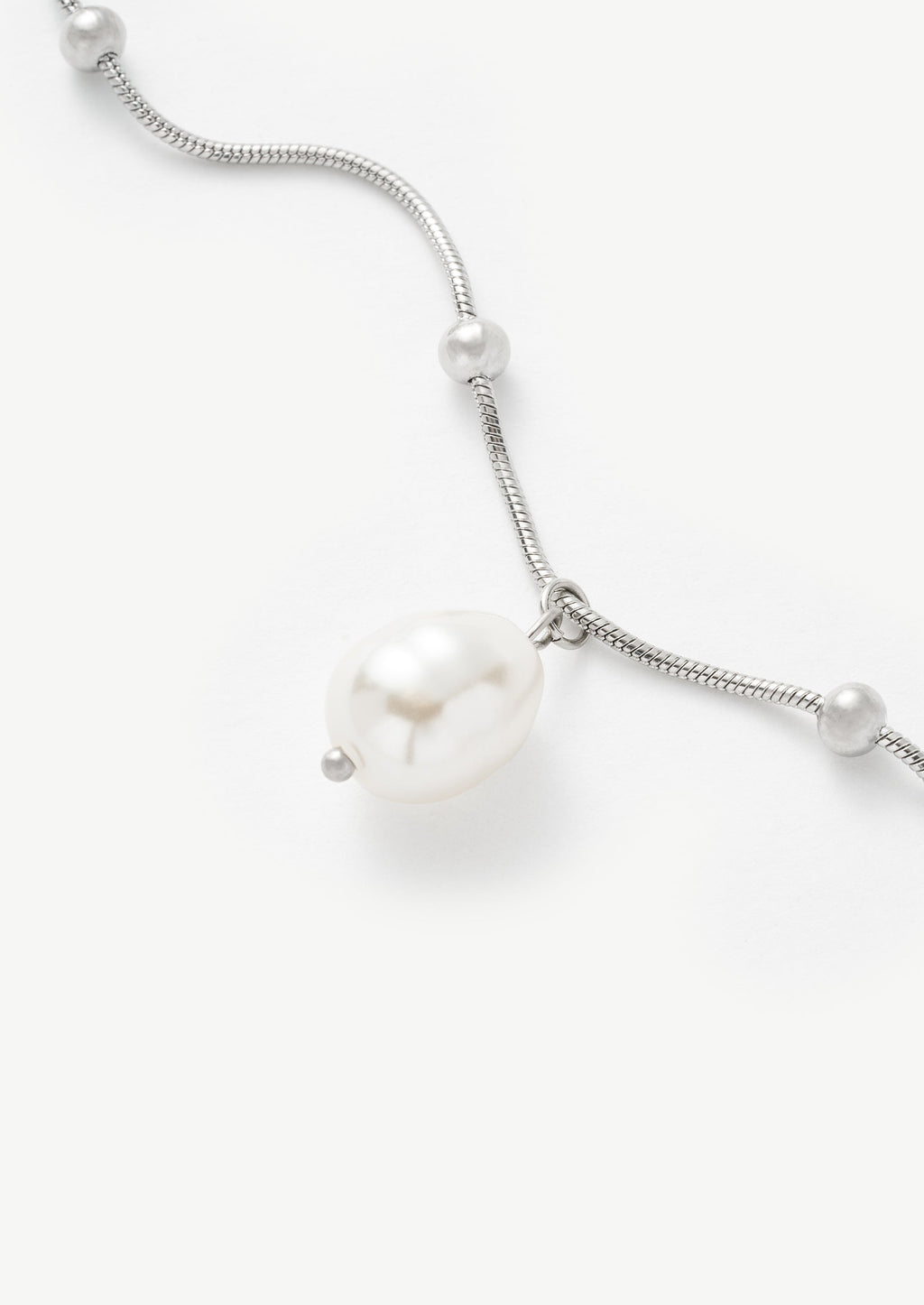 Marine Pearl Charm Bracelet