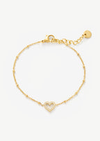 Pave Heart Bracelet
