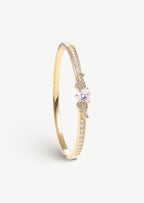 Heart Wings Bangle Bracelet