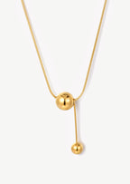 Double Beaded  Pendant Necklace