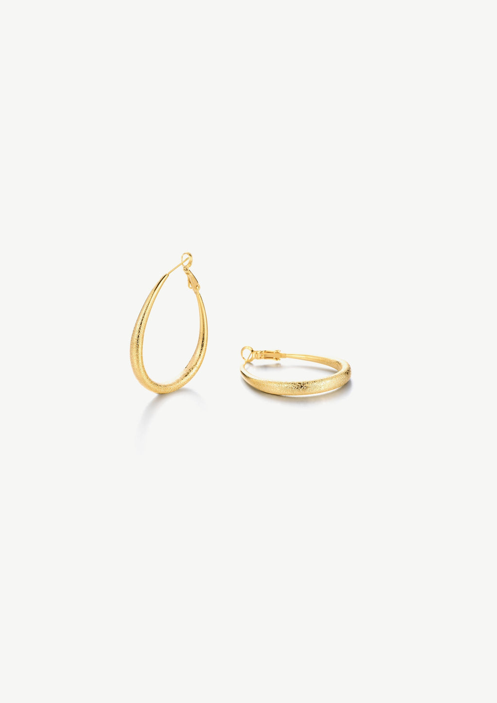Large Oval Hoop Earrings