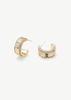 Shimmer Hoop Earrings