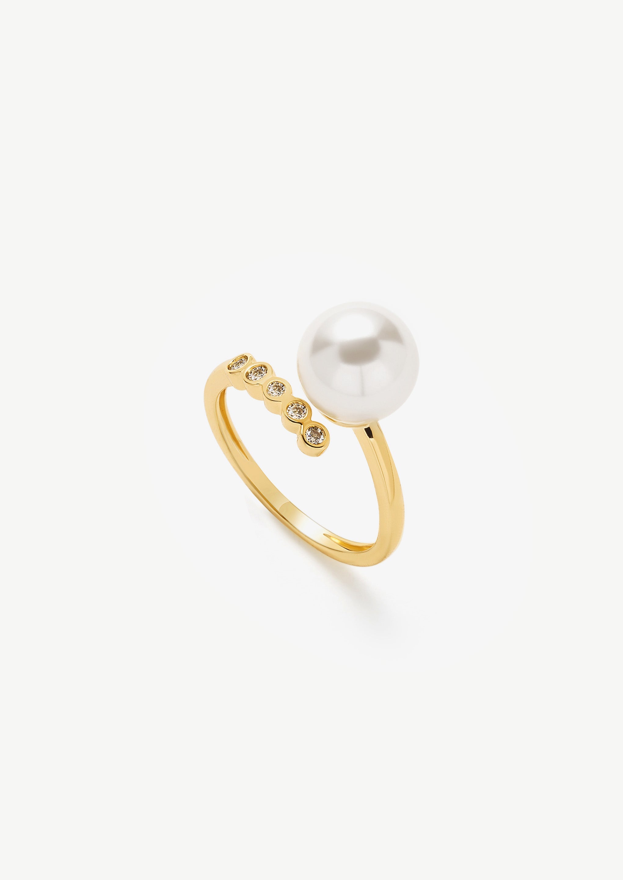 Pave Pearl Ring