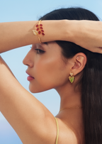 Red Berry Bangle Bracelet