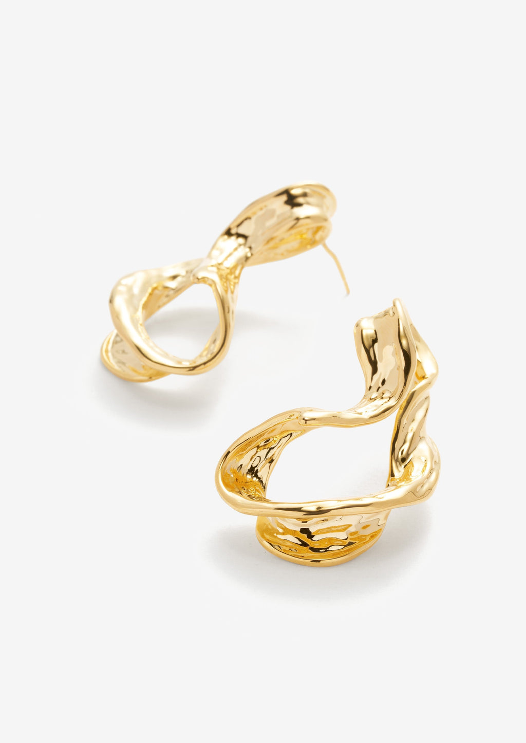 Molten Twisted Drop Earrings