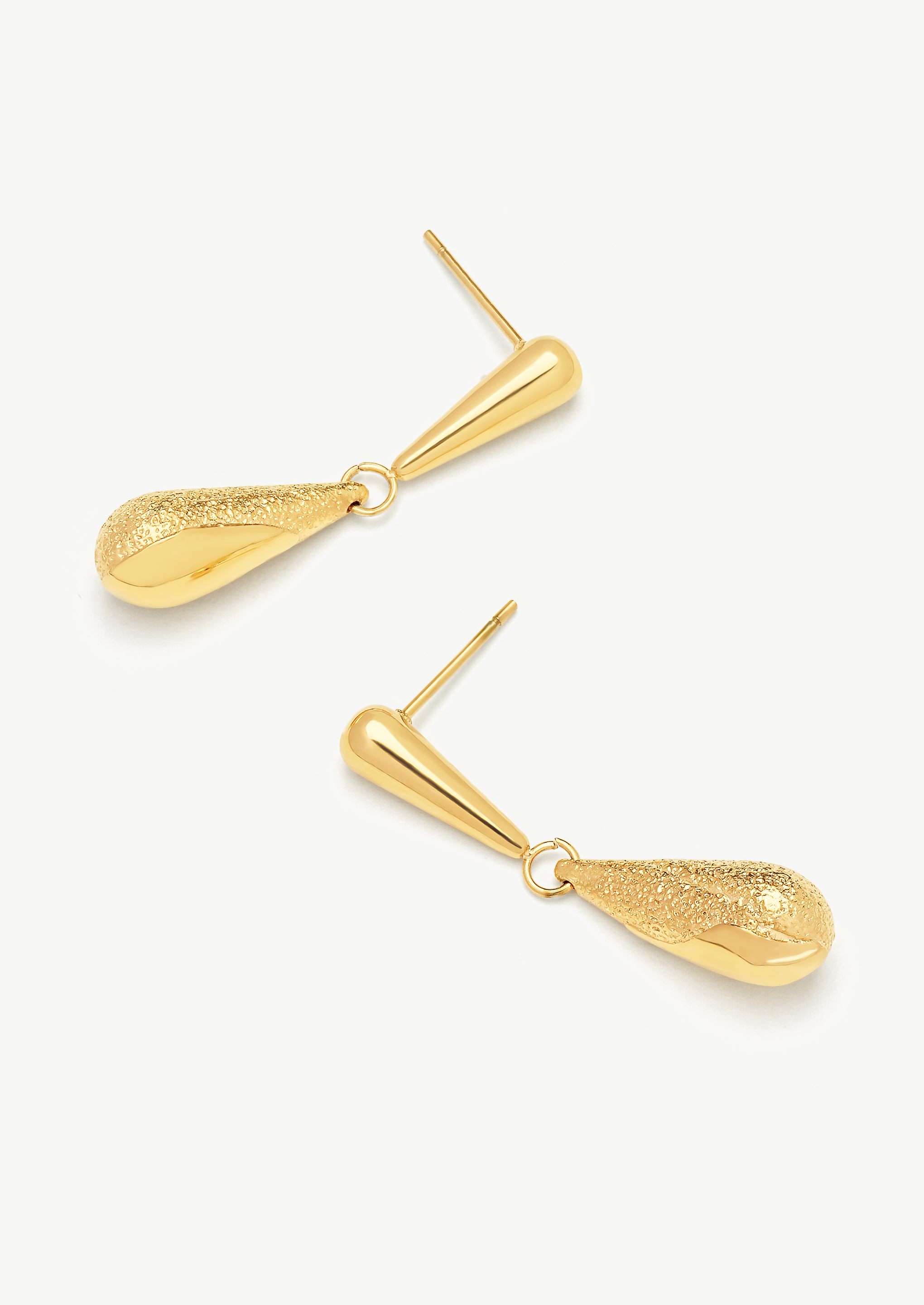 Textured Teardrop Earrings