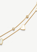 Heart Double Chain Bracelet
