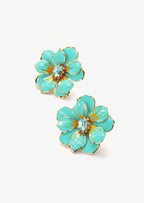 Turquoise Flower Earrings