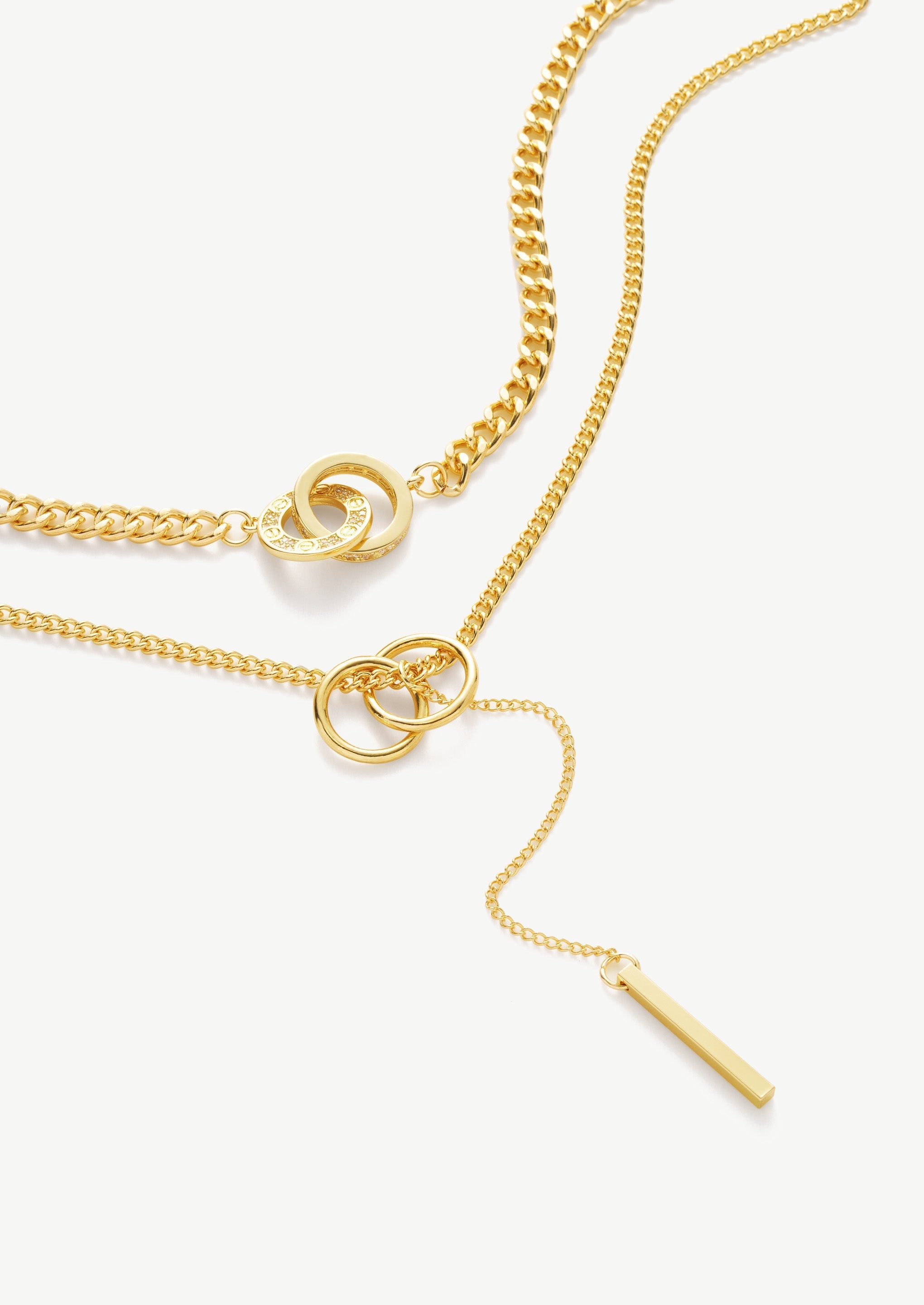 Layered Gold Chain Necklace