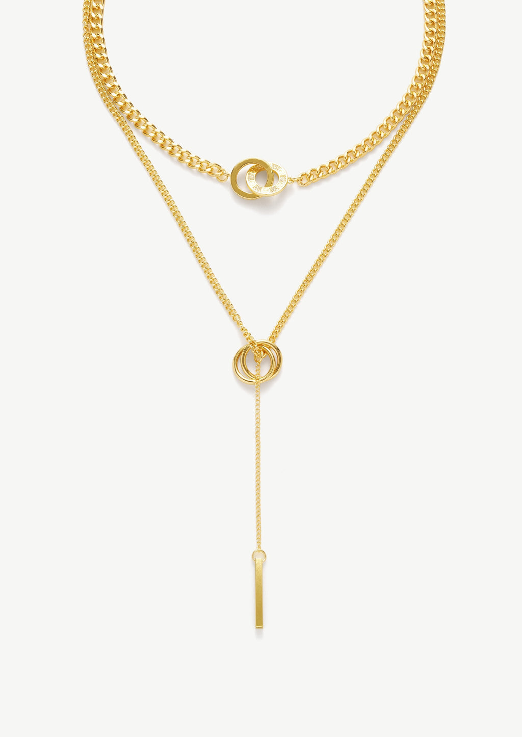Layered Gold Chain Necklace