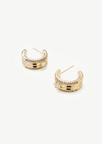 Shimmer Hoop Earrings