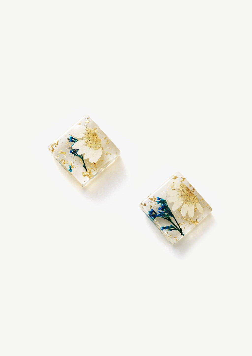 Preserved Flower Stud Earrings