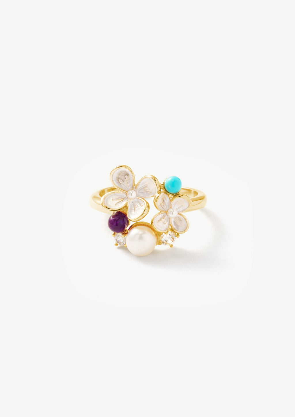 Floral Pearl Ring