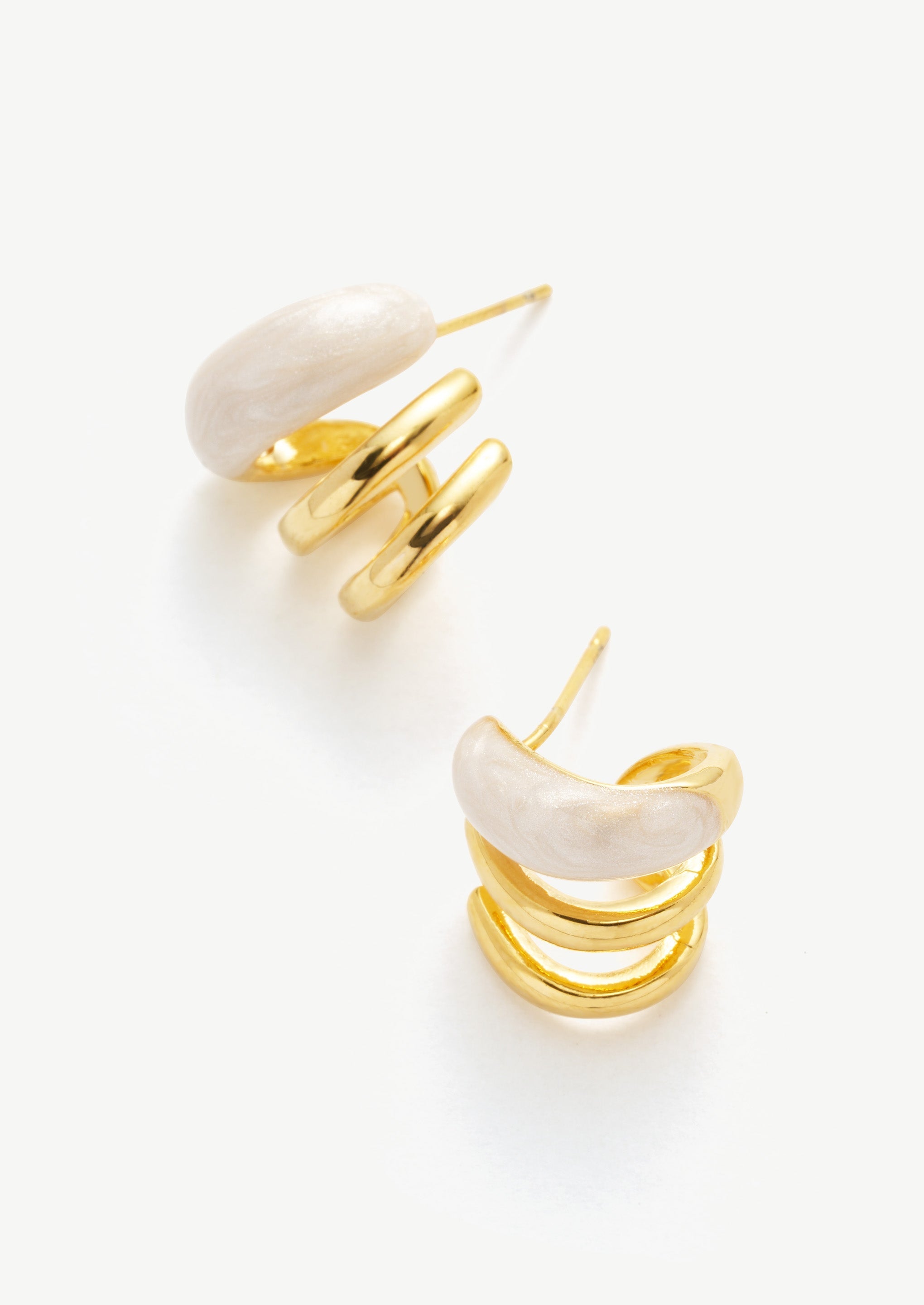 Coil Stud Earrings