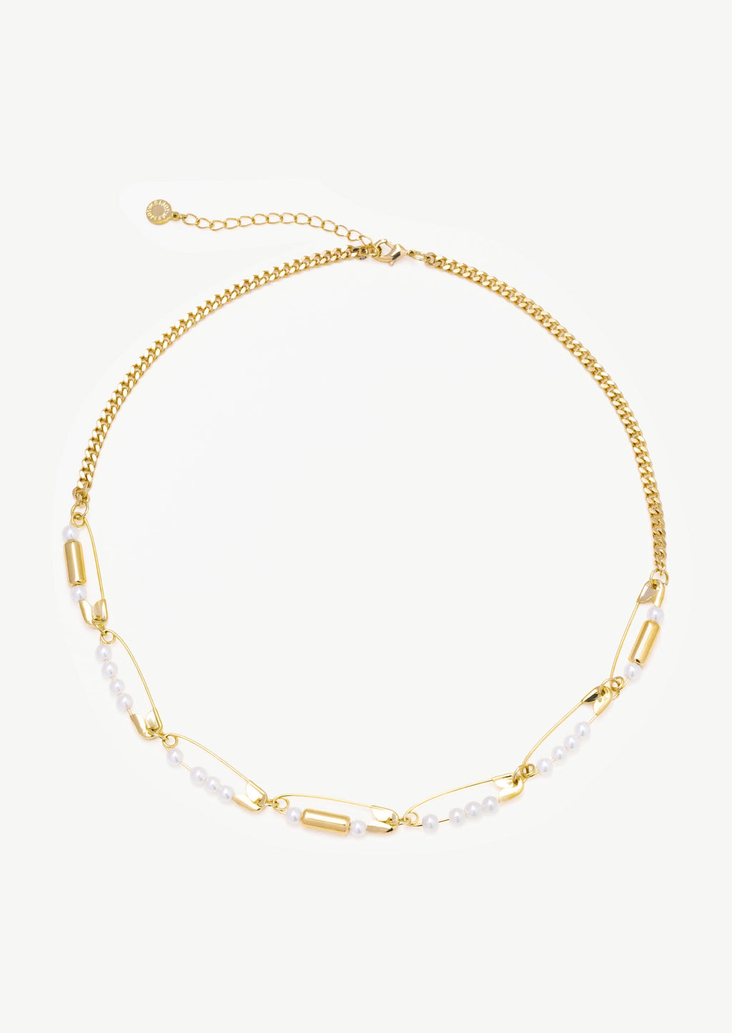 Brooch Pearl Beaded Necklace