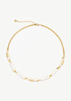 Brooch Pearl Beaded Necklace