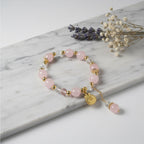 Natural rose quartz & natural white quartz