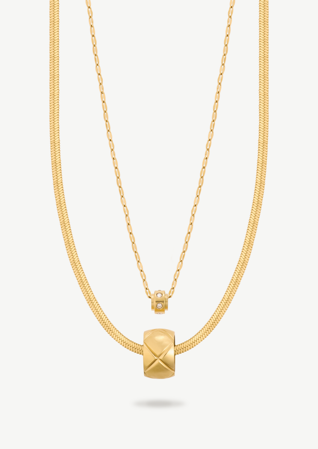 Layered Ring Necklace