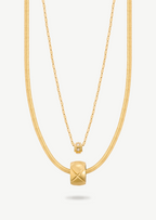 Layered Ring Necklace