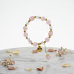 Natural rose quartz & natural white quartz