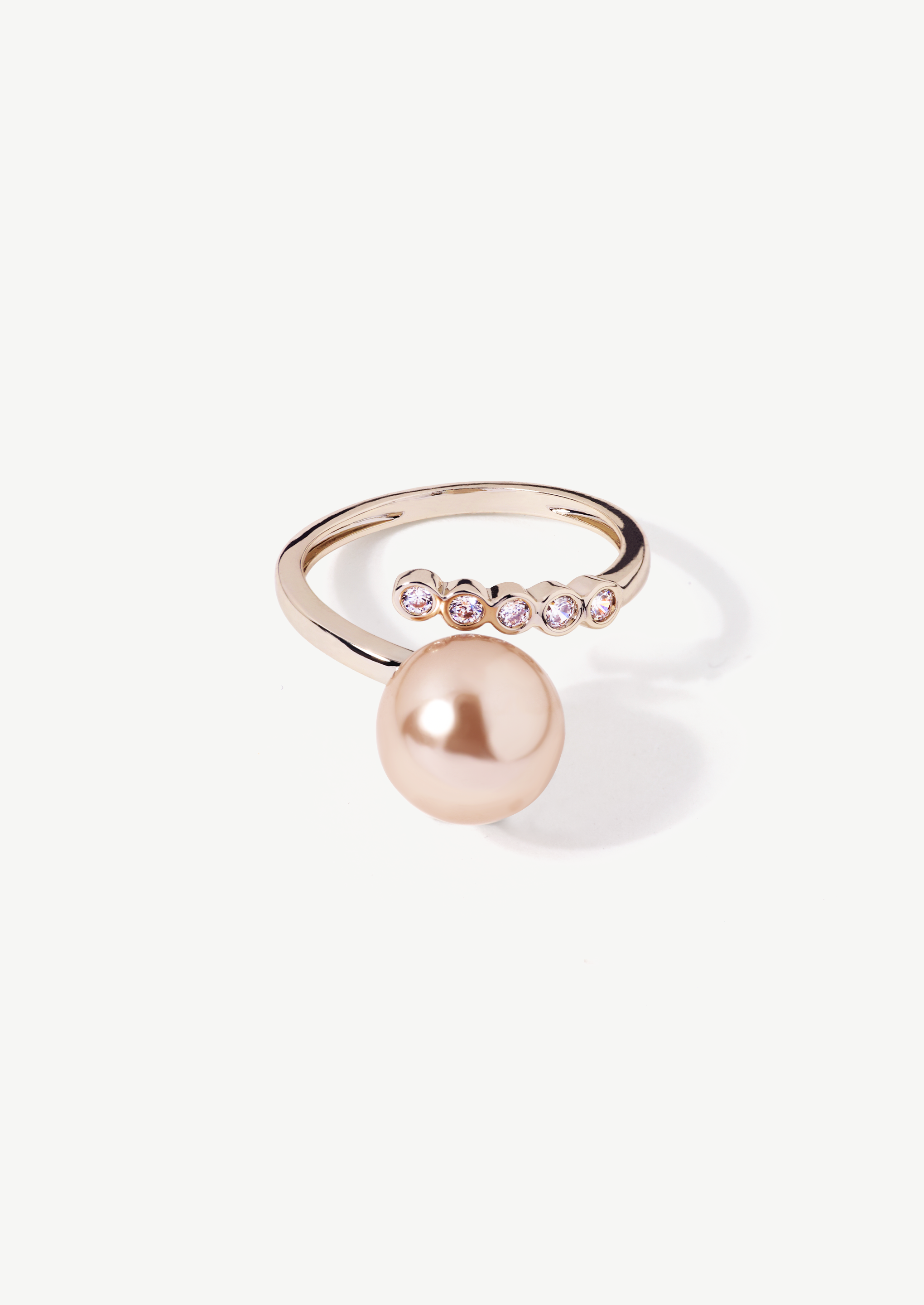 Pave Pearl Ring