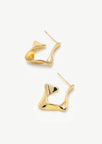 Molten Twisted Hoop Earrings