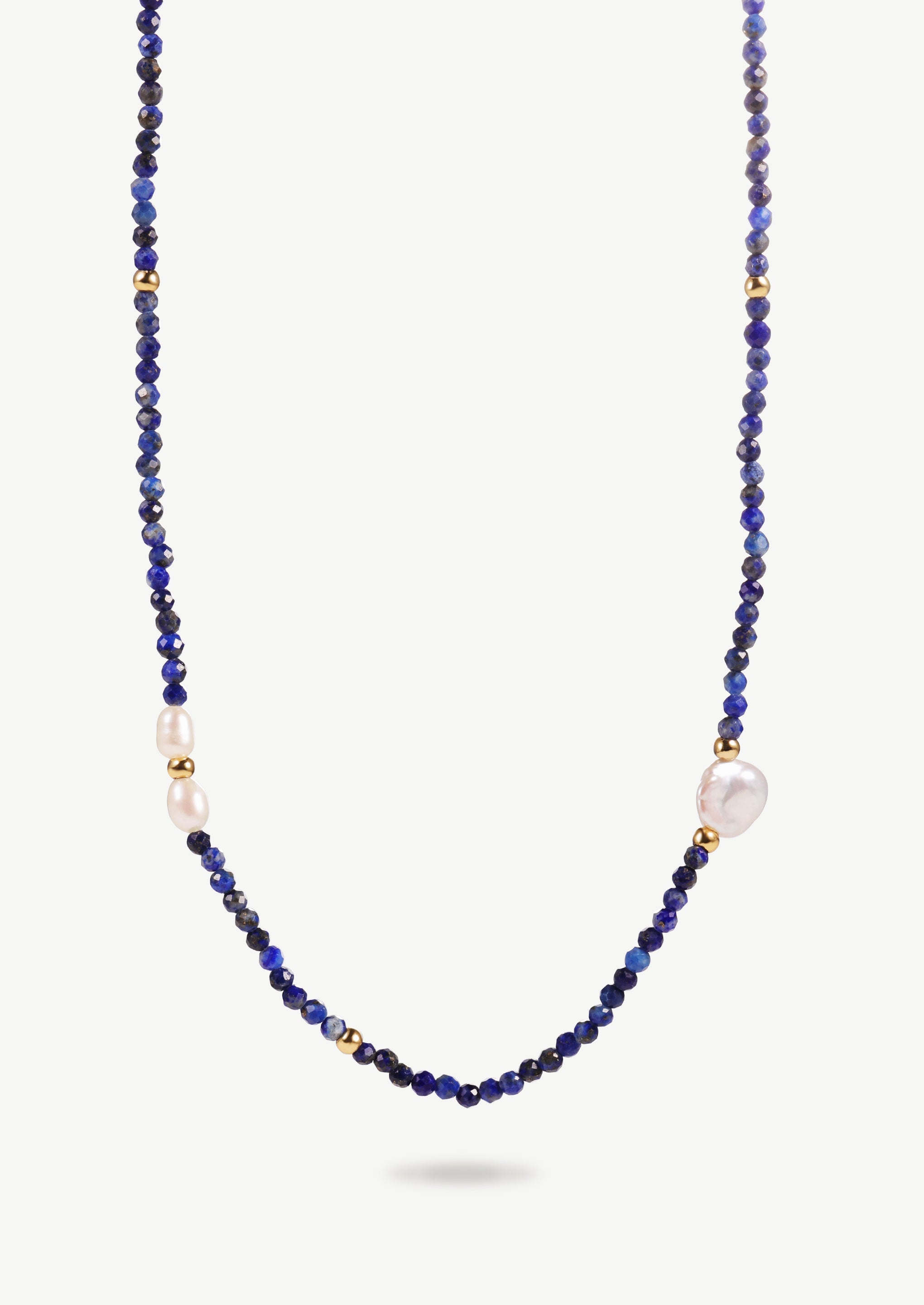 Mini Lazurite Beaded Necklace