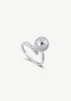Pave Pearl Ring