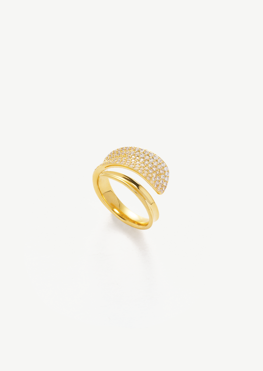 Pave Curve Ring