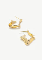 Molten Twisted Hoop Earrings