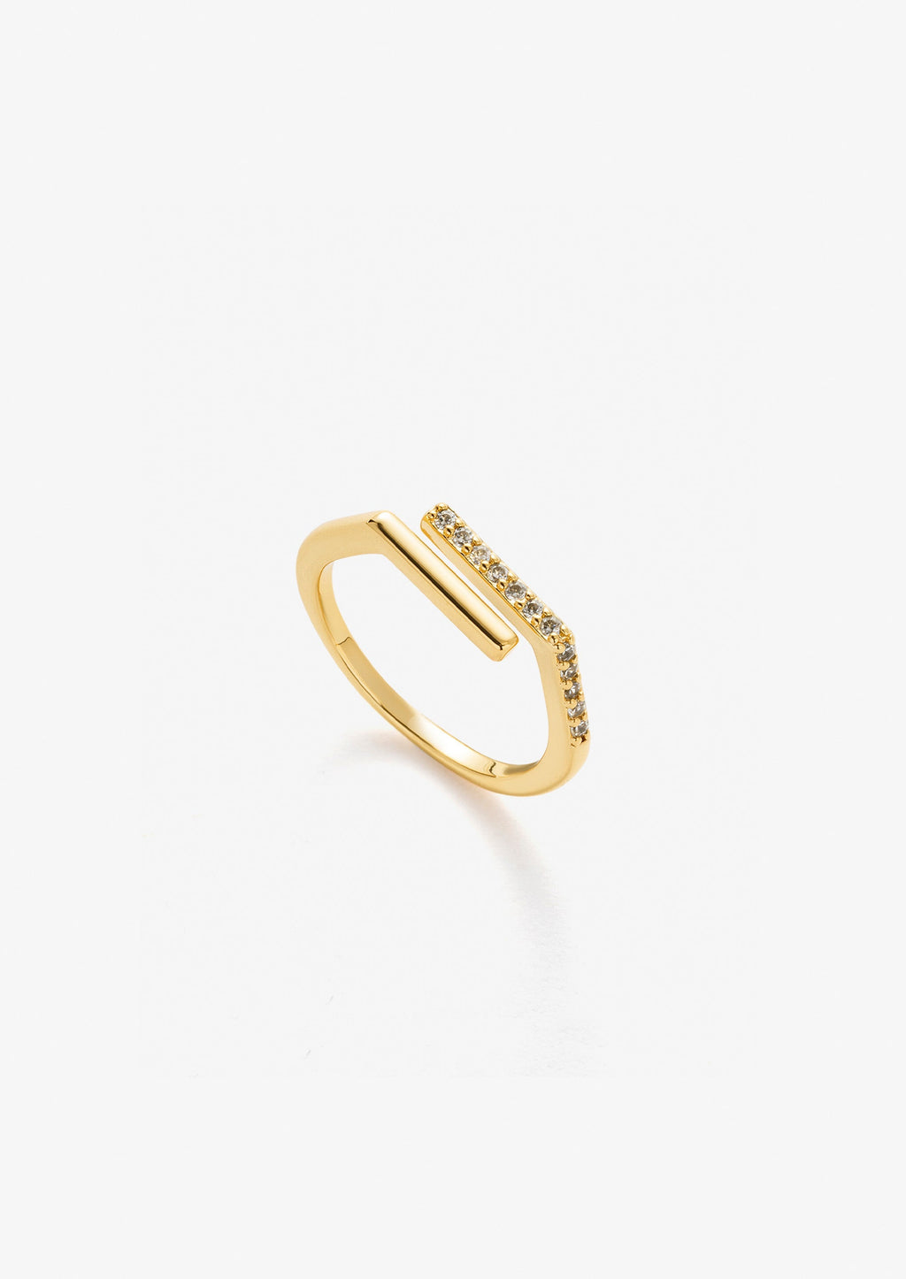 Pave Open Claw Ring