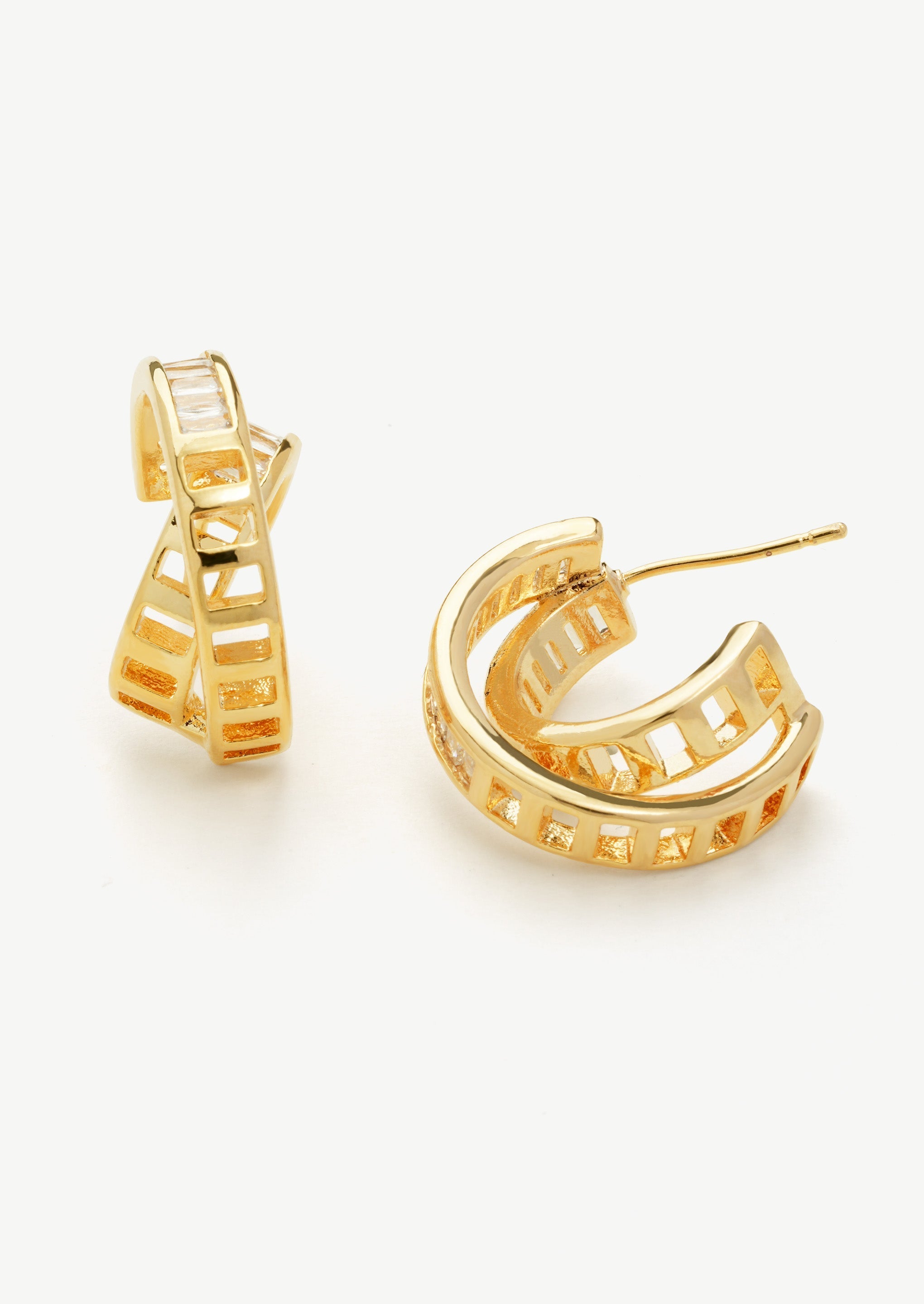 Entwine Double Hoop Earrings