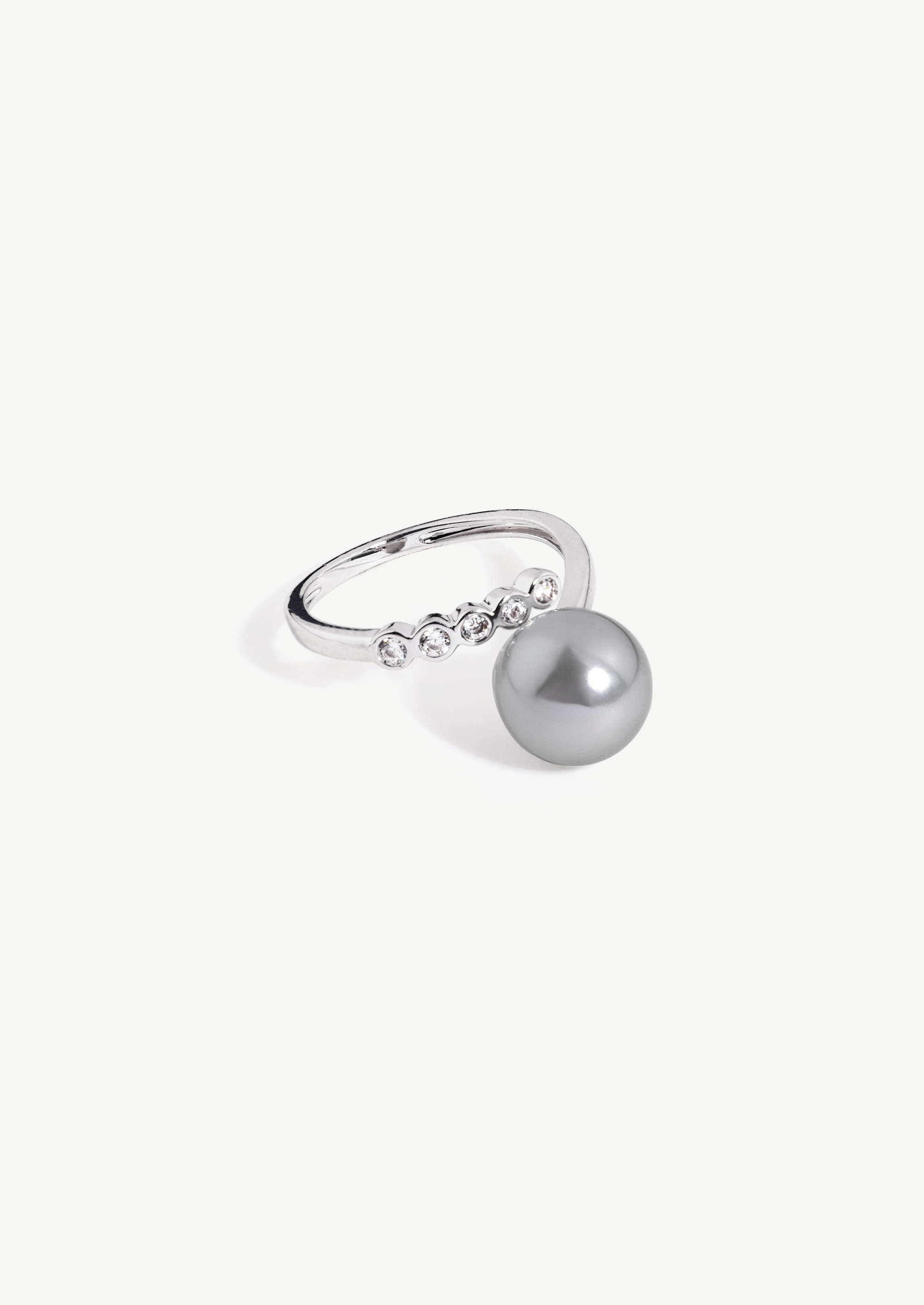 Pave Pearl Ring