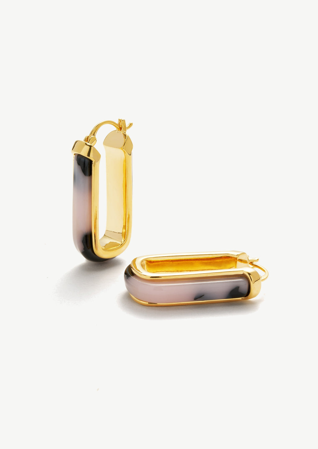 Gradient Square Hoop Earrings