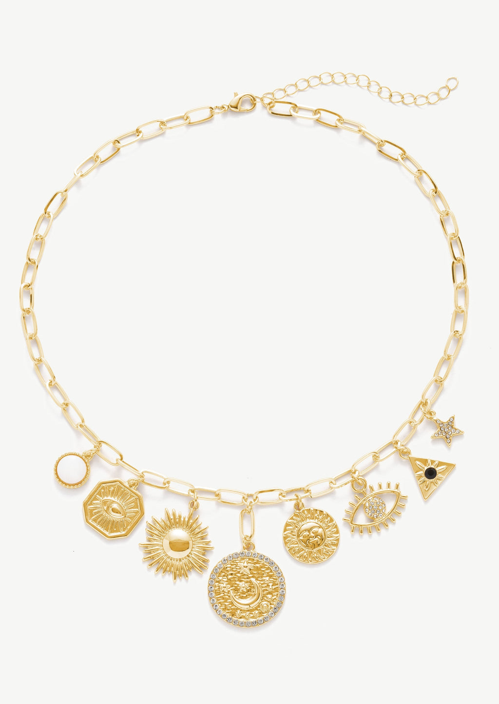 Sun Charm Pendant Necklace