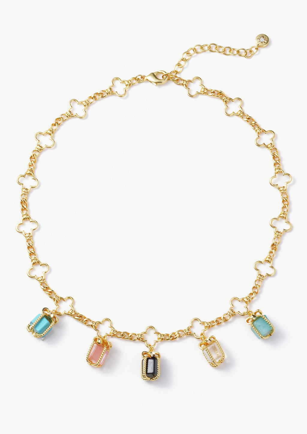 Iridescent Cube Necklace