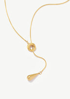 Teardrop Ring Pendant Necklace