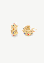 Polka Dot Hoop Earrings