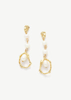 Pearl Beaded Drop Earrings