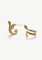 Snake Hoop Earrings