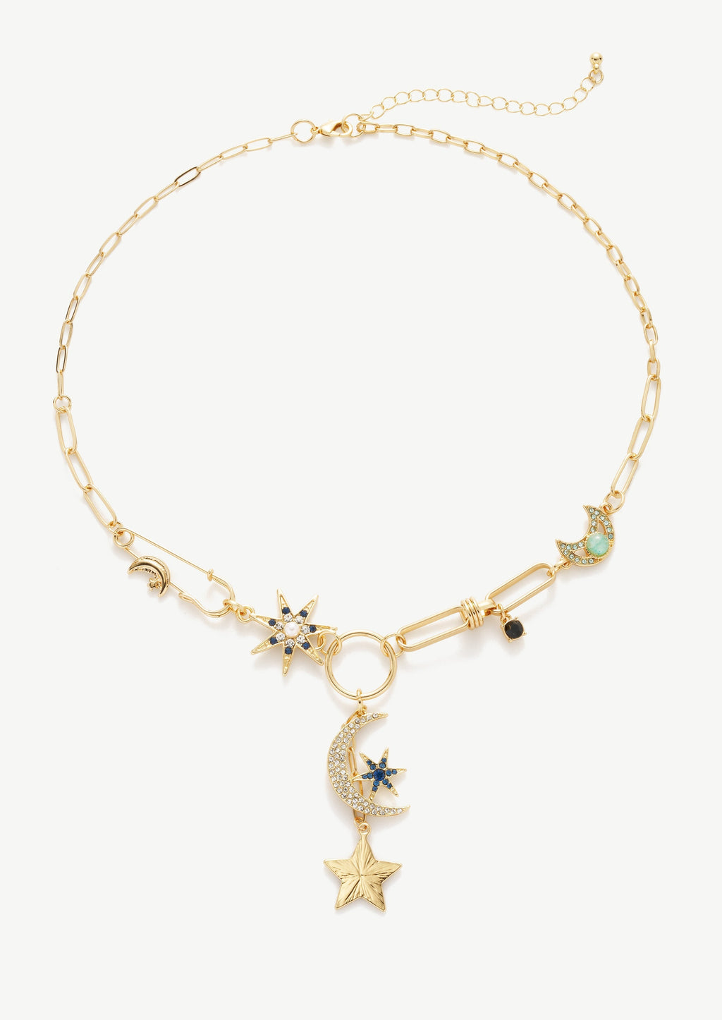 Celestial Paperclip Necklace