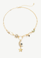 Celestial Paperclip Necklace