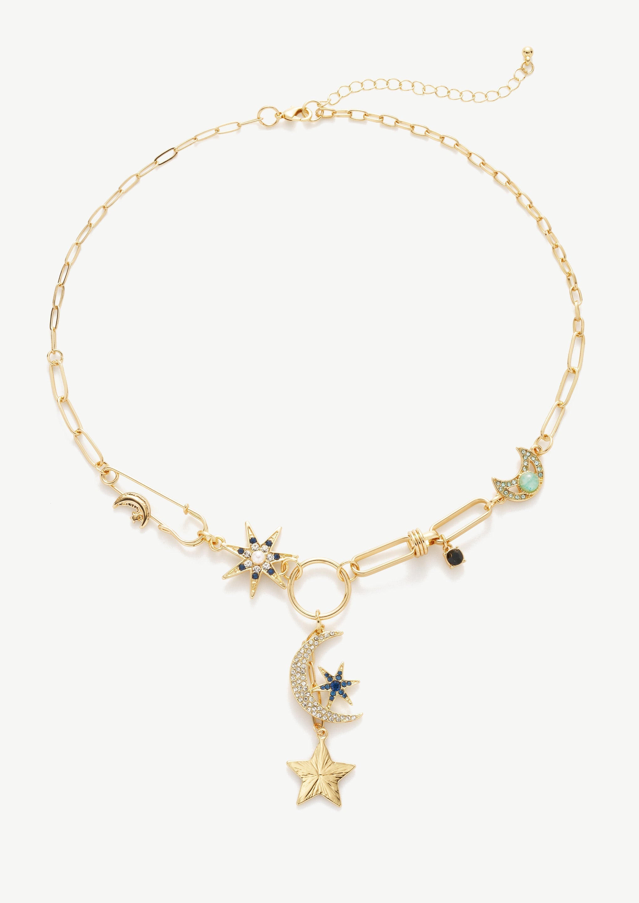 Celestial Paperclip Necklace