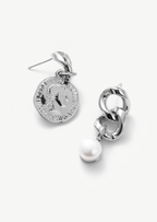 Coin Pearl Earrings