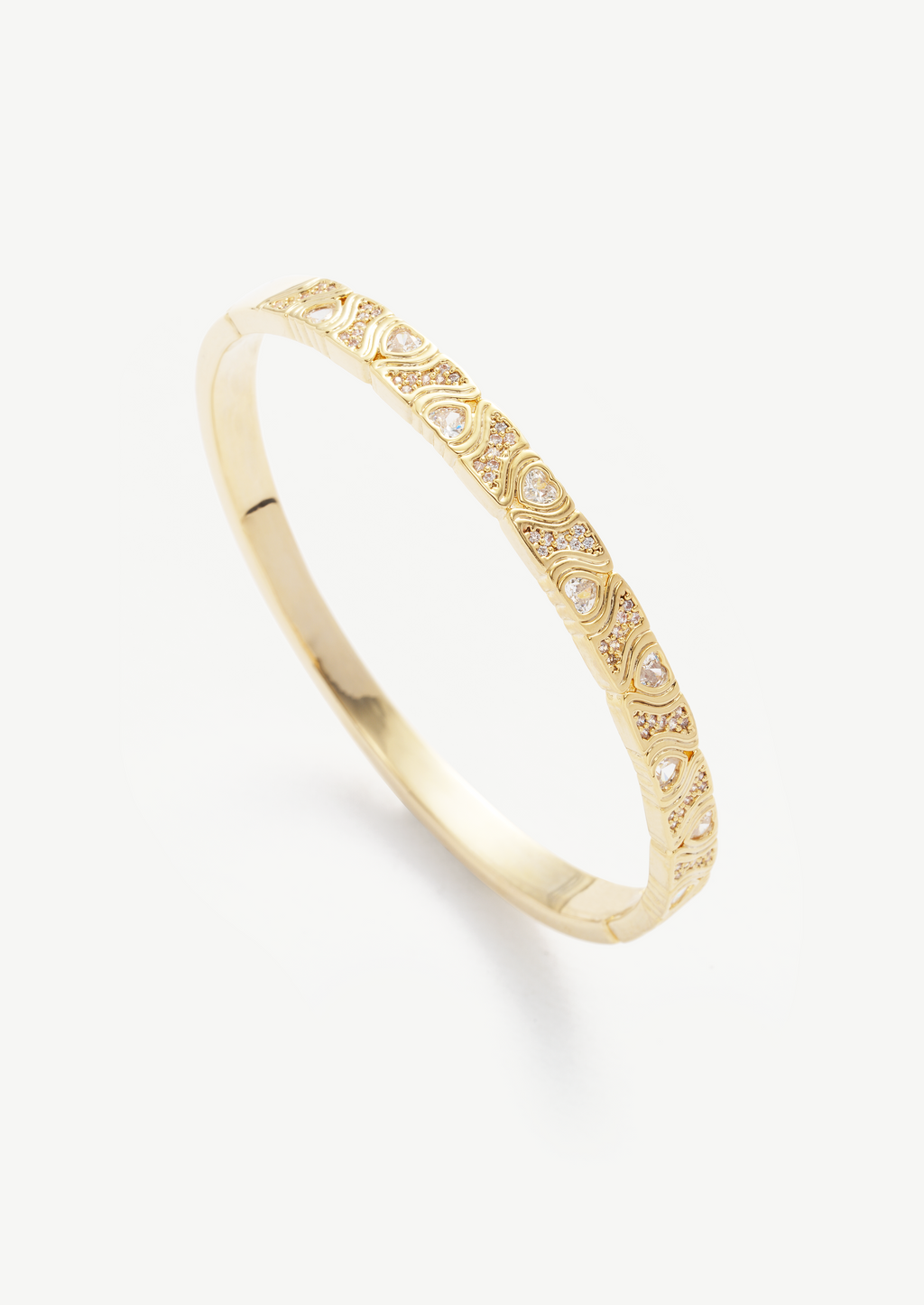 Vintage Wave Bangle Bracelet