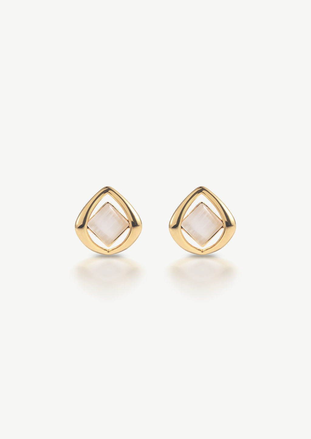 Double Square Stud Earrings