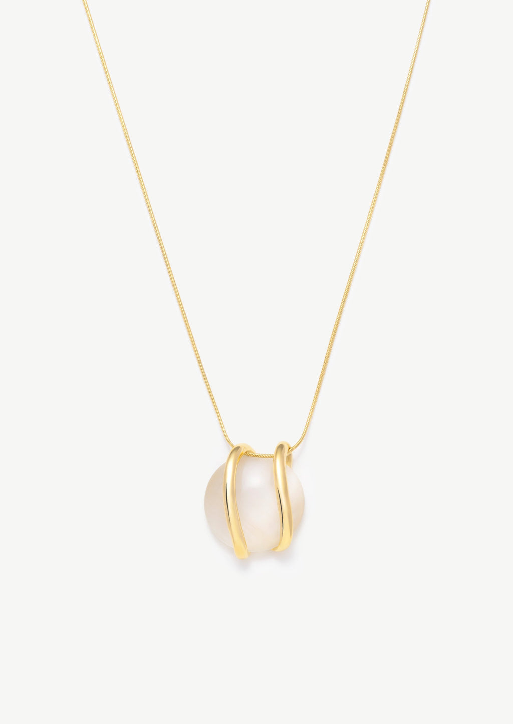 Orb Cradled Pendant Necklace