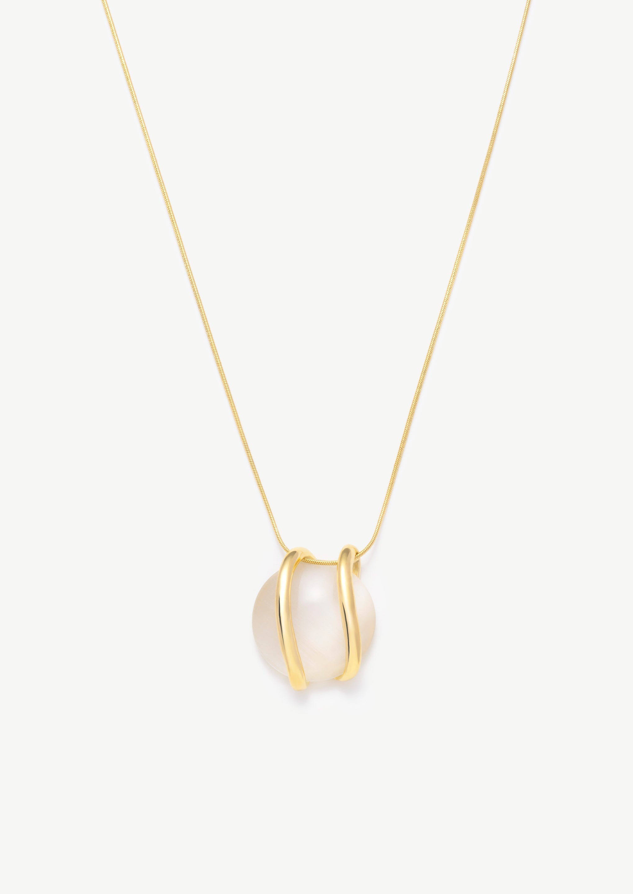 Orb Cradled Pendant Necklace