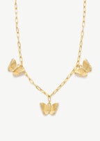 Butterfly Trio Necklace