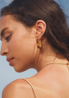 Gradient Square Hoop Earrings